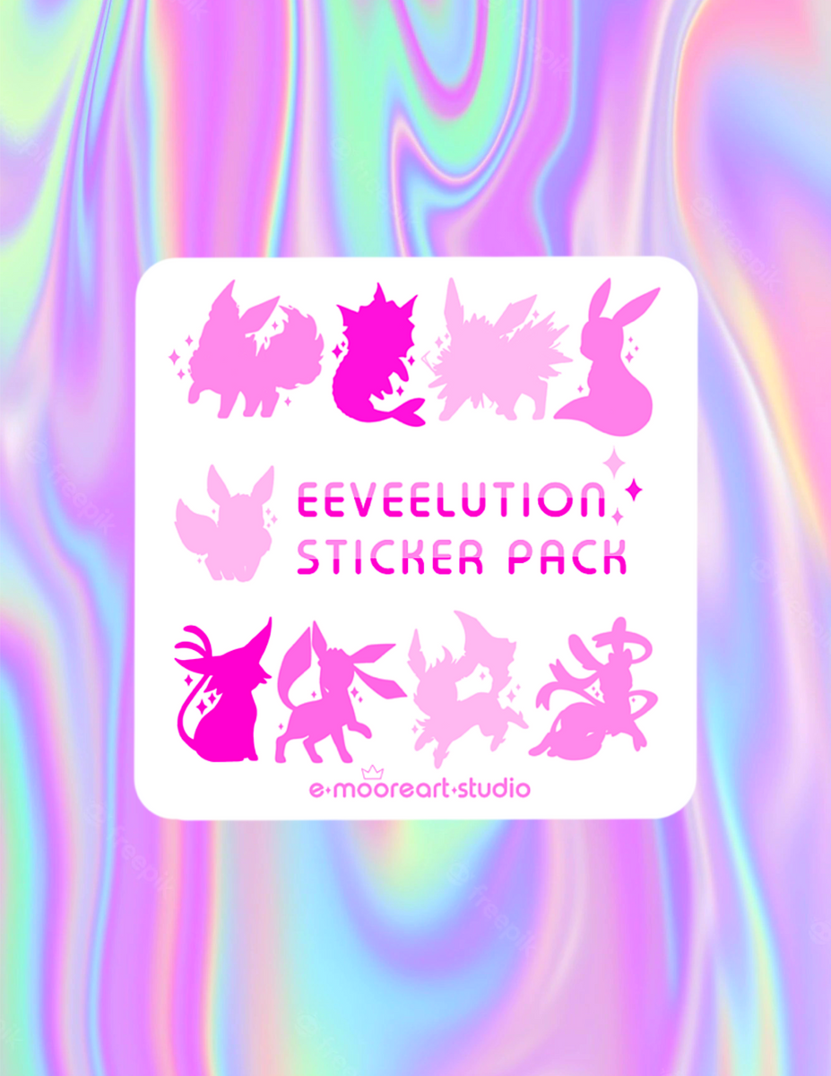 eeveelution drinks stickers☆NEOGEOPET