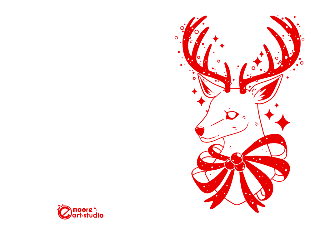 Xmas Reindeer Card